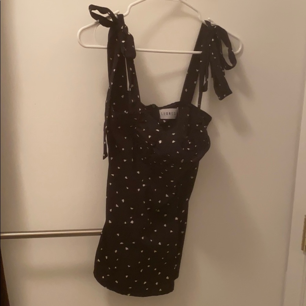 Corseted top with ties